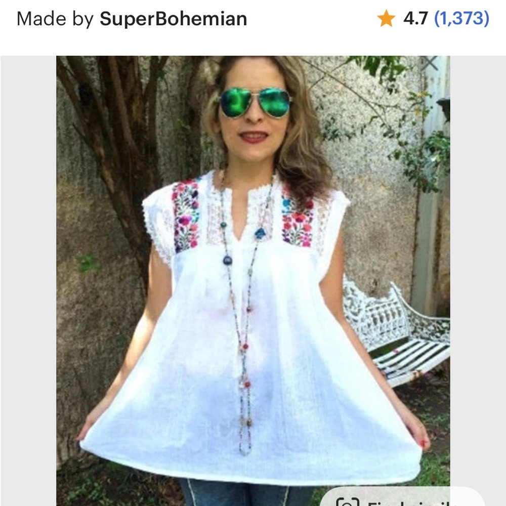 Peasant top white 3x